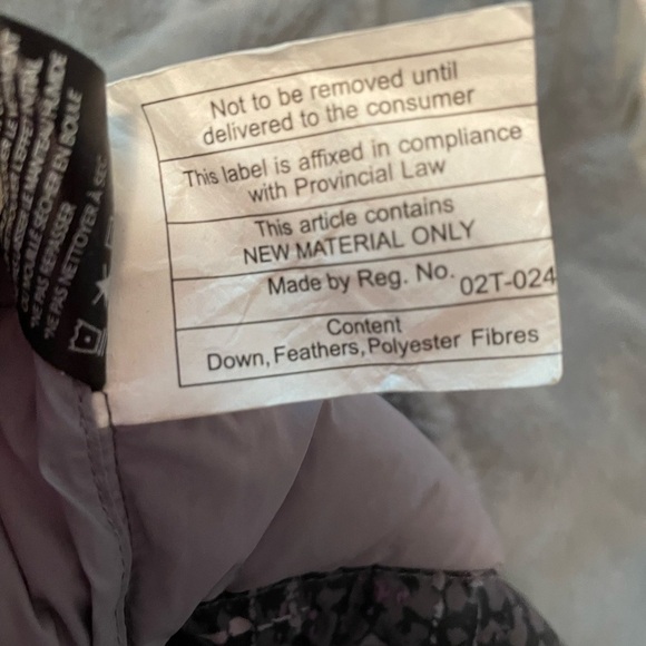 PARADOX Purple/Grey Puffer Lightweight Down/Duck Feather Lined - Size Medium - Picture 12 of 15